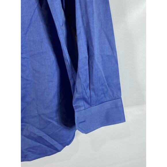 BANANA REPUBLIC Men's Blue Non-Iron Classic-Fit Button-Up Long Sleeve Shirt SZ L - Picture 9 of 12